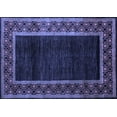 thumbnail image 1 of Ahgly Company Indoor Rectangle Abstract Blue Modern Area Rugs, 5' x 7', 1 of 4