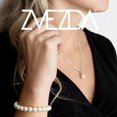 thumbnail image 2 of Set Collar Dije Perla Arete Pulsera Zvezda Plata 0.925 Mujer crema Unitalla, 2 of 4