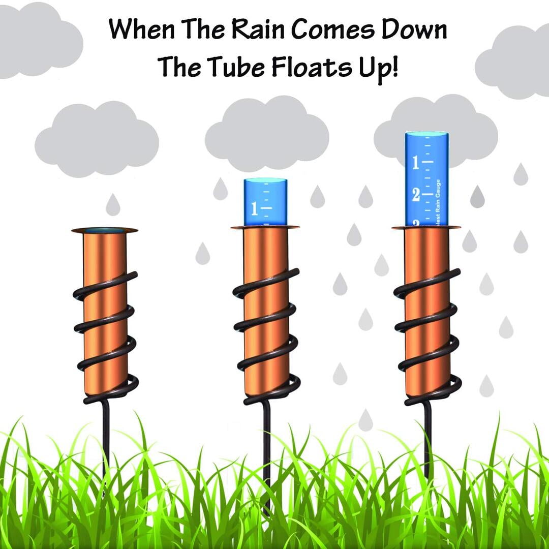 Buy KKmoon Copper Rain Gauge Accurate Floating Rain Gauge for Lawn