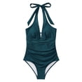 thumbnail image 4 of MKLEKYY Trajes De Baño Dama Women 1 Piece Swimwear Sexy Mesh Swimsuit Push Up High Waisted Bathing Suit Training Swimwear Bathing Sport Control Swimsuit Swimwear, 4 of 6