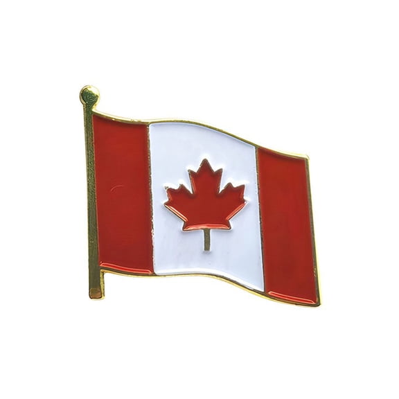 Canada Flag Lapel Pins Enamel Maple Leaf Brooches For Men & Women Canadian Flag Souvenirs For Canada Day Clothes Bags Hats & Decorations