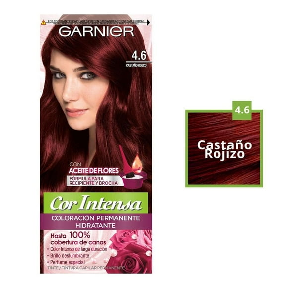 Tinte Garnier Cor Intensa 4.6 castaño rojizo