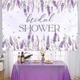 thumbnail image 5 of 5 * 3ft Lavender Bridal Shower Backdrop Purple Floral Bride to Be Photography Background Cloth Decoration for Purple Wedding Bachelorette Engagement Party Supplies Photo Booth Props, 5 of 8