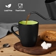 thumbnail image 4 of Set de 6 tazas de café Qipecedm, 355 ml, negro mate y colores vibrantes, 4 of 7