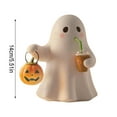 thumbnail image 3 of YFTDEF Handmade Ghost Pumpkin Night Light, Cute Spooky Lamp, 5.5 Inch LED Resin Statue, Cozy Halloween Decorations, Unique Ornaments for Indoor Aesthetics and Gifting, 3 of 3