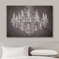 thumbnail image 3 of wall26 Canvas Print Wall Art Grunge Paint Stroke Silver Crystal Chandelier Decorative Light Digital Art Realism Stylish Chic Contemporary Boho Relax/Calm for Living Room, Bedroom, Office - 12"x1, 3 of 5