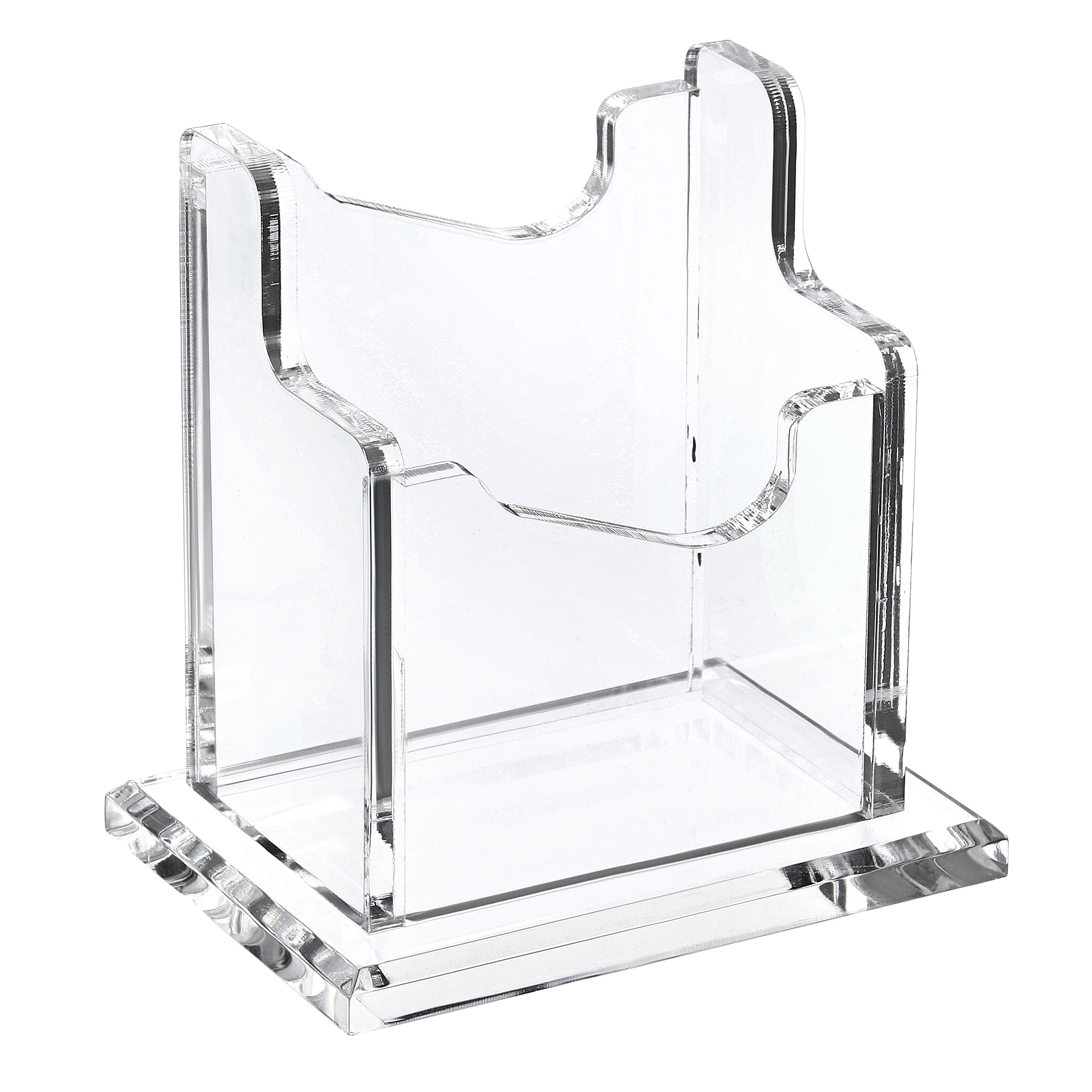 Uxcell Business Card Holder Acrylic Vertical 1 Slot Desktop Card