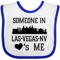 thumbnail image 3 of Inktastic Las Vegas Nevada Someone Loves Me Skyline Boys or Girls Baby Bib, 3 of 4