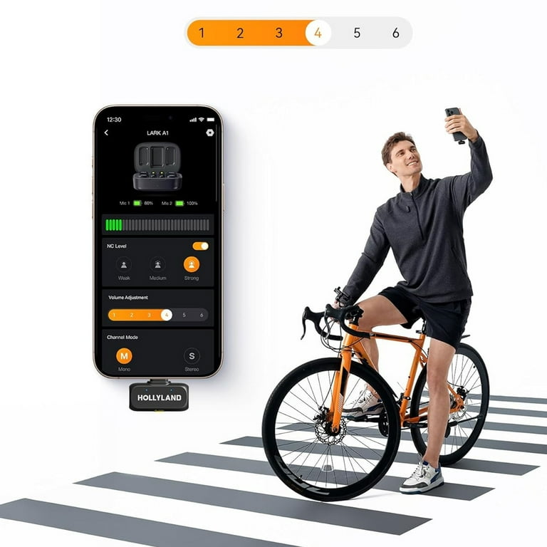 LARK A1 Combo Wireless Microphone System with USB-C RX, Lightning