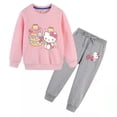 thumbnail image 4 of Hello Kitty primavera y otoño suéter lindo de algodón para niños pantalones deportivos casuales de dos piezas de manga larga para niña para chico, 4 of 5