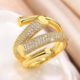 thumbnail image 3 of PULABO Modern Promise Ring Bridal For Her Gift for Wife High Quality Comfortable Fit Cubic Zirconia CZ Ring Perfect Present Comes in Elegant Box, 3 of 7