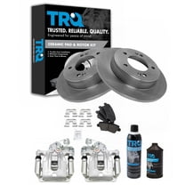 TRQ Rear Ceramic Brake Pads & Rotors Fits 2011-2016 Hyundai Elantra BKA19244