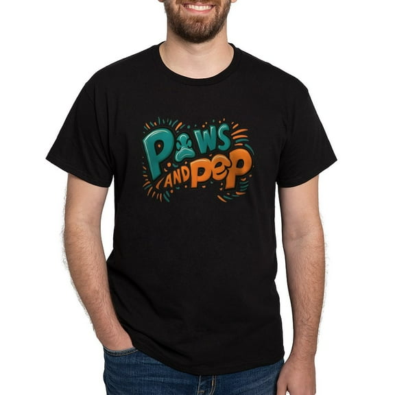 CafePress - Paws Ans Pep Men's Value T Shirt - Men's Classic Graphic Cotton T-Shirt