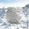 thumbnail image 4 of ZHAOCHENG Funda protectora contra heladas para plantas de invierno, con cordón (blanco, 100 x 80 cm), bolsa de protección contra el frío no tejida, resistente a desgarros, 1 unidad, 4 of 5
