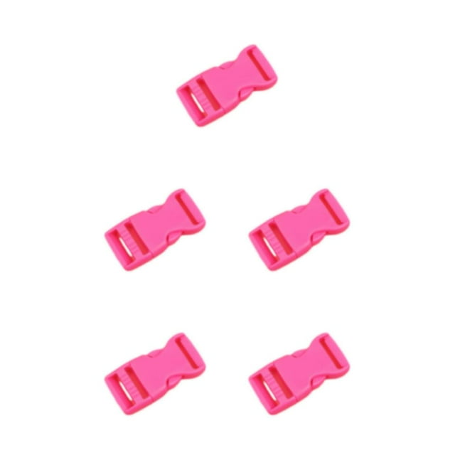 Guardoinrt 10 Pcs Accessoires Collection Boucle Polyvalente Boucle de Ceinture Facile à Dégager Sangle Rose Rouge 5Set