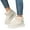 White, variant on Wide Calf Winter Ankle Boots for Women Suede Slip on Platform Fuzzy Snow Booties Non Slip Memory Foam House Shoes