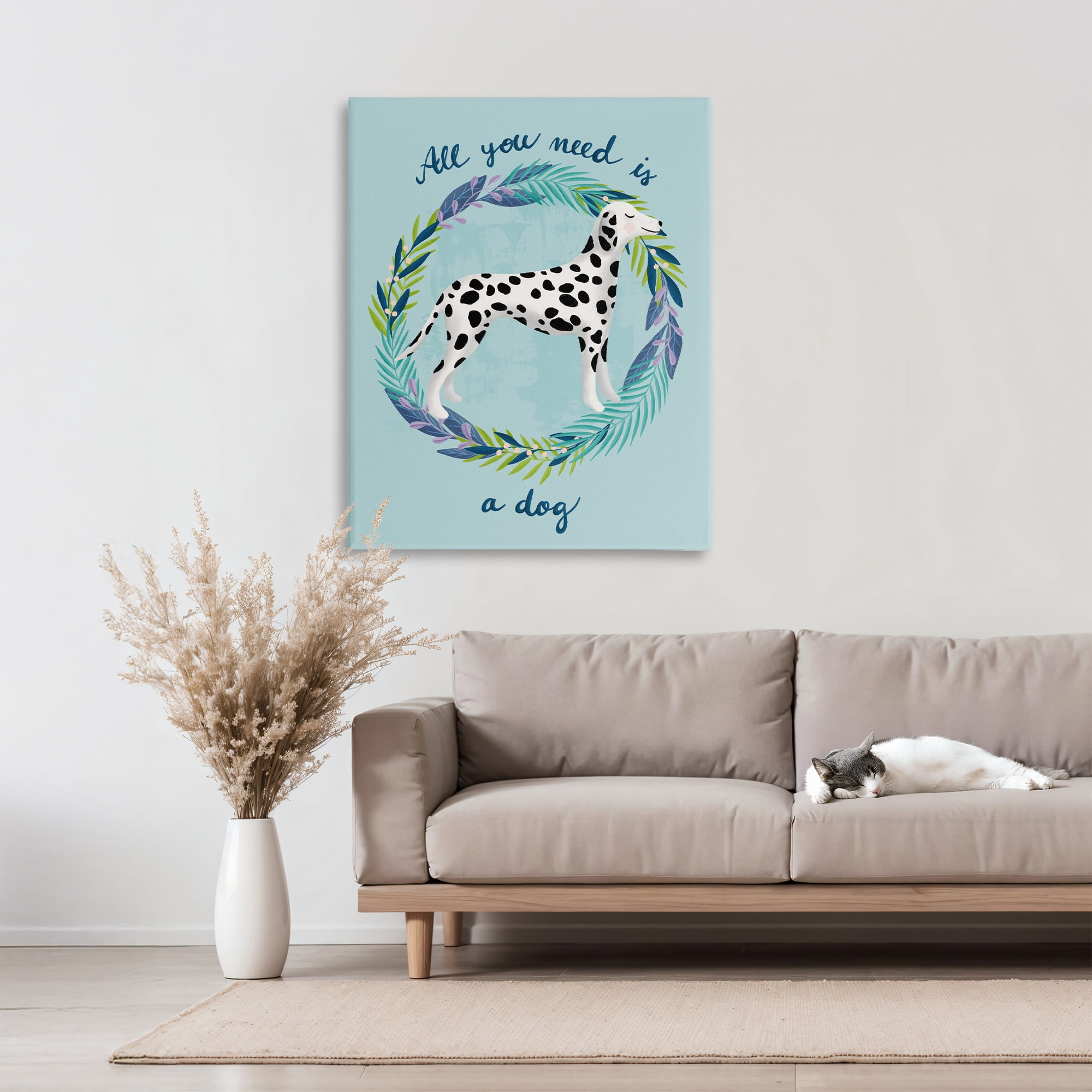 Stupell Industries All You Need Is A Dog Canvas Wall Art, design by Metka Hiti