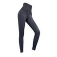thumbnail image 3 of Pantalones de yoga de calidad de compresión suaves para mujer Leggings de control de abdomen para mujeres y niñas Levantamiento de glúteos Gimnas Gris M Baoblaze Pantalones de yoga para control de abdomen, 3 of 8
