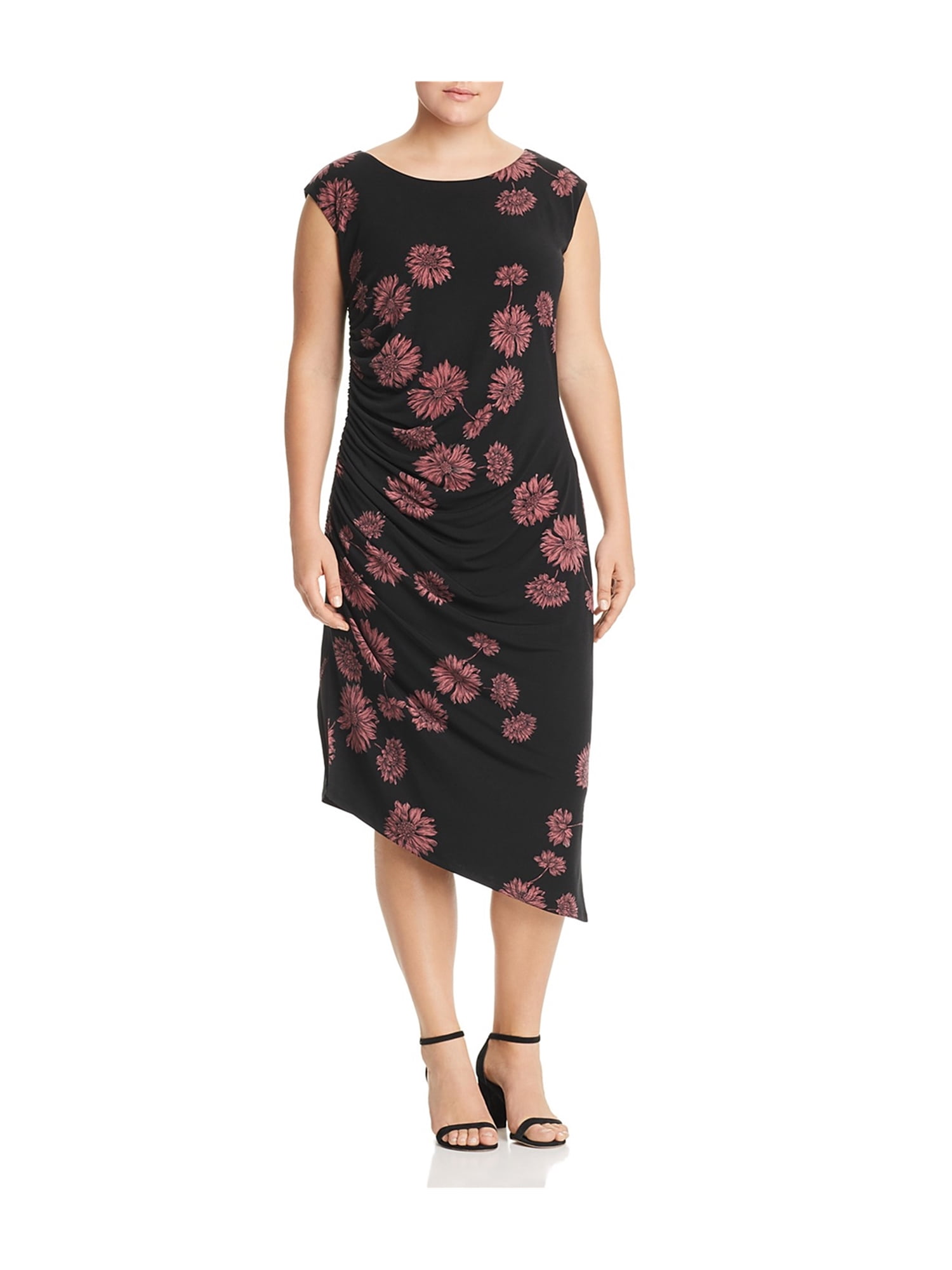 vince camuto ruched bodycon dress