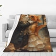 thumbnail image 1 of Fotbe Cat Fish Dance Vintage Manta de Franela Acolchonada con Estampado, Súper Suave y Esponjosa, Extra Grande para Sofá, Cama, Uso Todo el Año-60"x50", 1 of 7