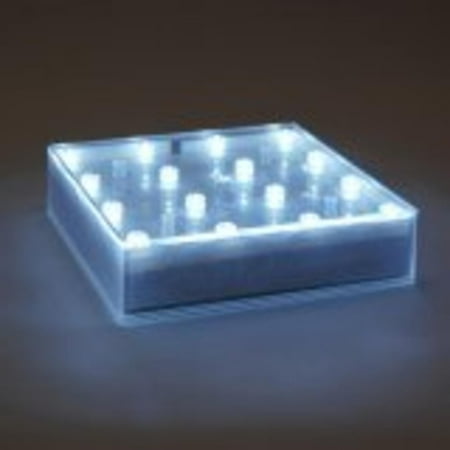 5 quot pure white led lighted table top square display base 5 quot pure white led lighted table top square display base