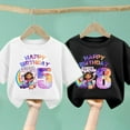 thumbnail image 2 of Camiseta de cumpleaños de casas de muñecas Gabbys, camiseta con número para niños, camisetas de manga corta para niños, Tops con estampado de dibujos animados, ropa para niños pequeños, 2 of 5