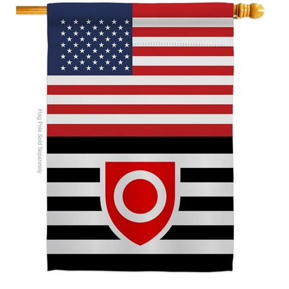 Americana Home & Garden H148042-BO US Ownership Tanos Support Pride 28 x 40 in. Double-Sided Decorative Vertical House Flags for Decoration Banner Garden Yard Gift