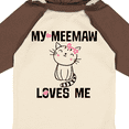 thumbnail image 4 of Inktastic My Meemaw Loves Me Girls Gift Girls Long Sleeve Baby Bodysuit, 4 of 5