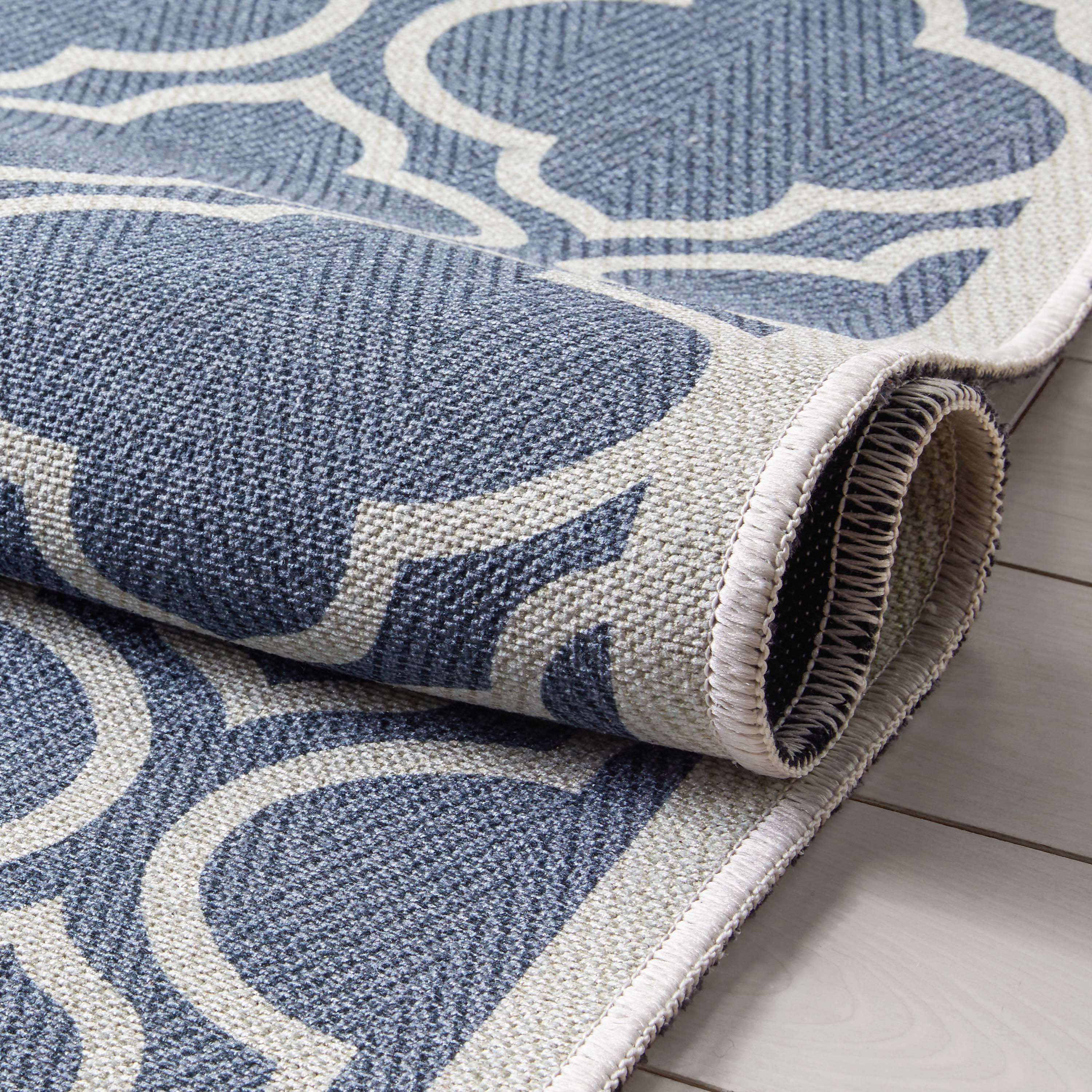 Well Woven Apollo Lattice Modern Moroccan Charcoal Grey 2'3" x 7'3" Runner Machine Washable Rug
