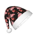 thumbnail image 2 of Bingfone New Year Flamingo for Kids Christmas Hat Santa Hat for Boys Girls Teenager for Christmas New Year Xmas Festive Holiday Party Supplies Gifts, 2 of 6