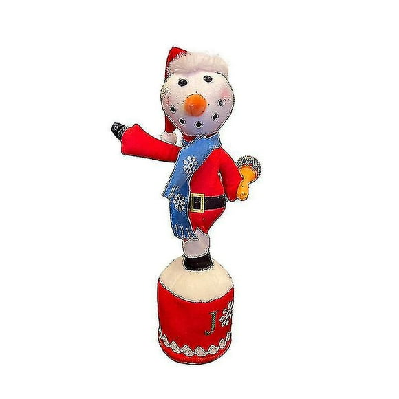 36cm Christmas Snowman# Talking Dancing Cactus Usb Christmas Toys