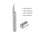 thumbnail image 3 of Unique Bargains 1/8' Shank 0.4mm Tip 30 Degree Solid Carbide Wood Engraving Bit CNC Router Tool 10 Pack, 3 of 6