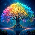 thumbnail image 1 of Diamond Mosaic Tree Of Life Landscape Pattern For Adults Beginners Diamond Painting DIY Embroidery Handmade Gift30 x 30 cm (without frame),4252, 30X30cm, 1 of 6
