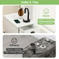 thumbnail image 5 of Costway 2 PCS Side Table Nightstand with Charging Station Storage for Living Room Bedroom, 5 of 9