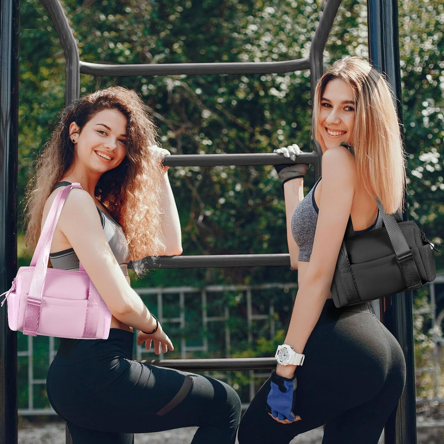 Bag for Women Girls Small Gym Tote Bag with Wet Compartment Waterproof Travel Duffle Bag Cute Workout Sport Bag