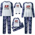 thumbnail image 2 of Matching Family Christmas Pajamas, Blue Snowflake PJs, Cozy Winter Holiday Joy Set for Family and Pet, 2 of 7