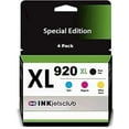 thumbnail image 1 of InkjetsClub Compatible Ink Cartridge Replacement for 4 Pack - HP 920XL High-Yield Ink Cartridge Value Pack. Includes 1 Black, 1 Cyan, 1 Magenta and 1 Yellow Compatible Ink Cartridges., 1 of 1