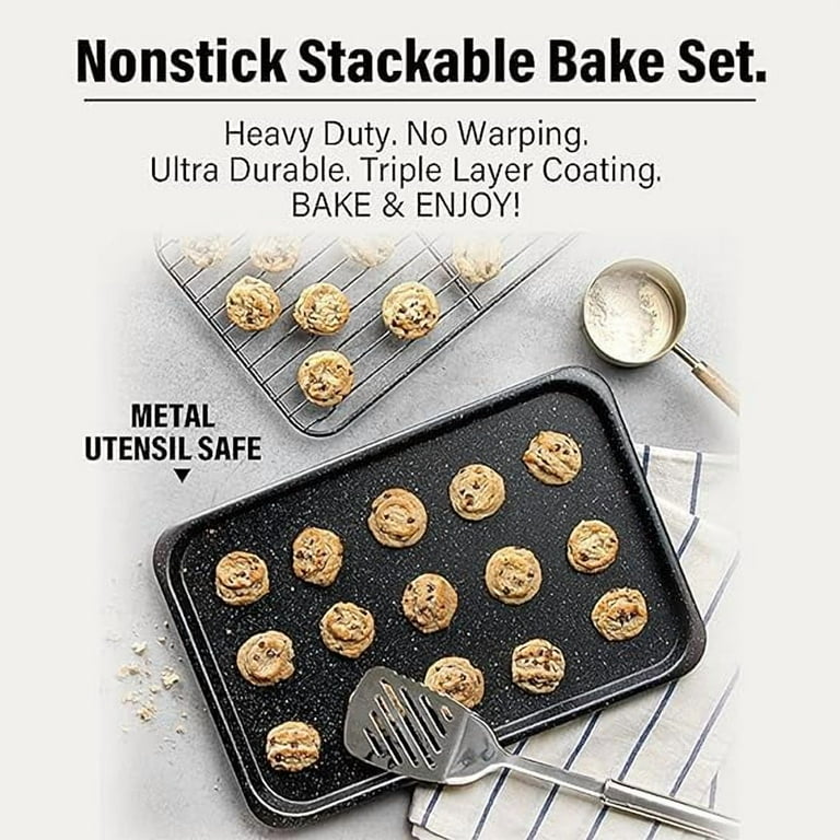 Granitestone Diamond Baking Pans Piece Cookie Sheet Bakeware Set