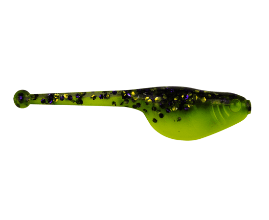 Strike King Mr. Crappie Slabalicious Junebug Chartreuse 2in Paddle