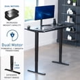 thumbnail image 2 of VIVO Electric 55" x 28" Stand Up Desk, Black Table Top, Black Frame, 2 of 8
