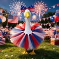 thumbnail image 5 of 7 Inch Desk Goose Outfits, Festive Independence Day Costume Set, Exquisite Decor Garment For Small Desktop Goose Figure Decoration (C#), 5 of 7