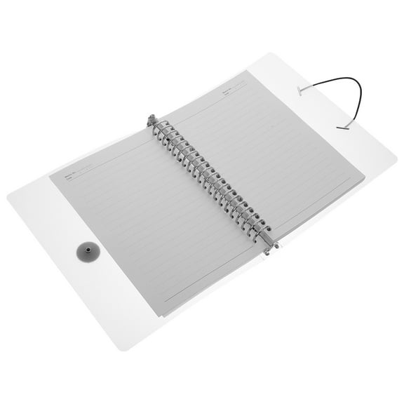 LOLIPPYY Loose-Leaf Notebook Detachable Notebook Stainless Steel 1 Set 9.1x7.1in