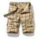 thumbnail image 1 of Pantalones Cortos Casuales De Hombre A Cuadros 100% Algodón, 1 of 2