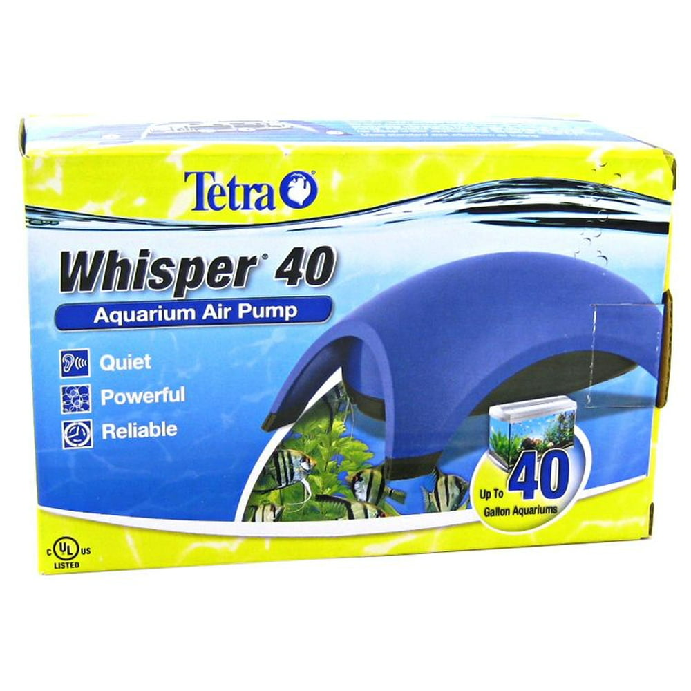 Tetra Whisper Air Pump 20 To 40 Gallons, For Aquariums, Quiet, Powerful