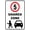 Warning Sign 3, variant on Speed Limit 30 Kph Sign - 8"x12" Vintage Metal Warning Sign, Traffic Speed Decor for Home Farm Bar Coffee Shop Club Road