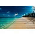 thumbnail image 2 of Bill Carson Photography 14x11 White Modern Wood Framed Museum Art Print Titled - Cayman Islands Beach on Wood, 2 of 4