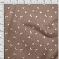 thumbnail image 4 of oneOone Cotton Flex Brown Fabric Plants Silhouette Leaf With Dot Fabric For Sewing Printed Craft Fabric By The Yard 40 Inch Wide, 4 of 4