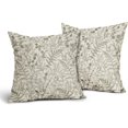 thumbnail image 2 of Olive Green Fern Leaves Pillow Covers 20X20 Inch Plant Leaf Floral Pine Decorative Pillow Cases Vintage Botanical Spring Summer Throw Pillows Set of 2 Home Decor for Sofa Couch Porch Outdoor, 2 of 6