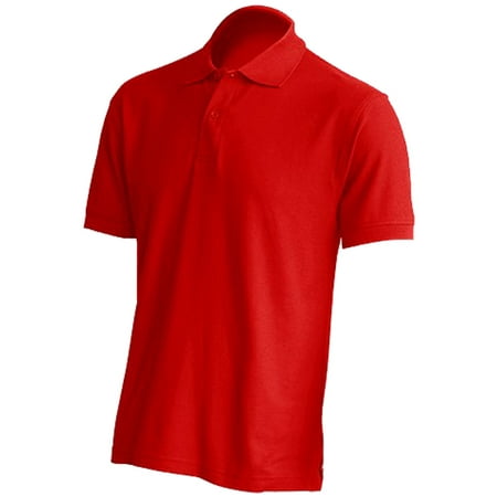 Basico - Basico (Red) Polo Collared Shirts For Women 100% Cotton Short ...