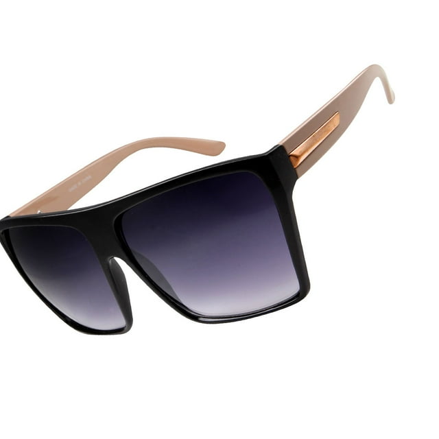 grinderPUNCH Grandes Lunettes de Soleil Aviateur Style Rétro pour Hommes et Femmes